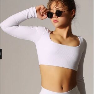 Tiger Friday Honest long sleeve crop top CXL